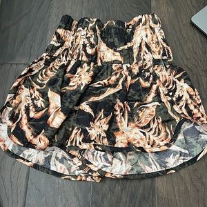 free people patterned shorts